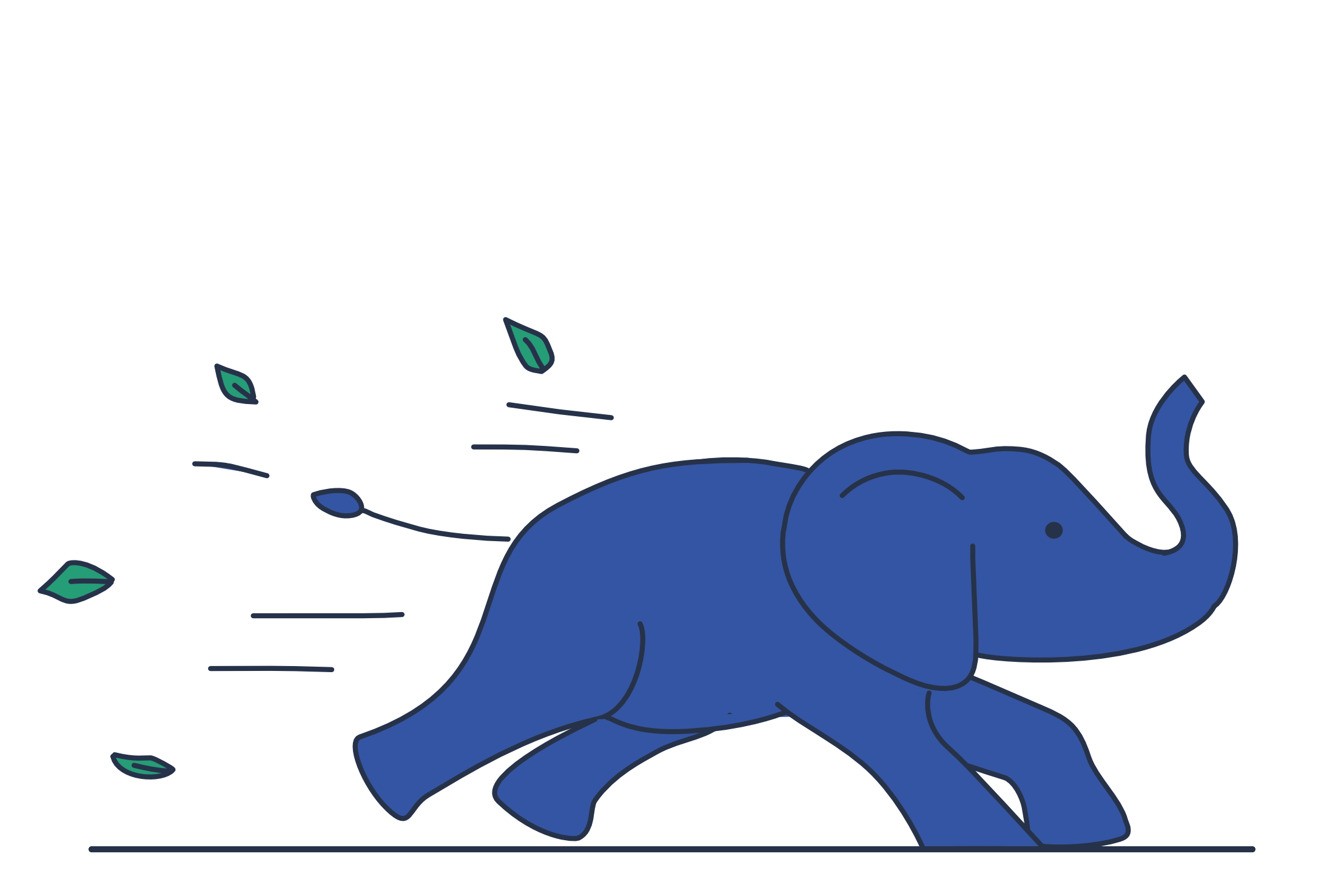 Cerebro traitement intelligent des documents — éléphant qui court
